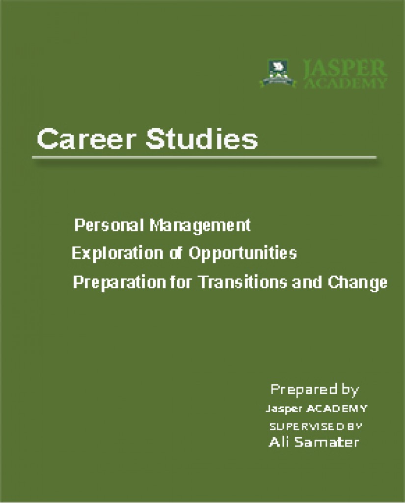 Career Studies(GLC2O) Career Studies(GLC2O)