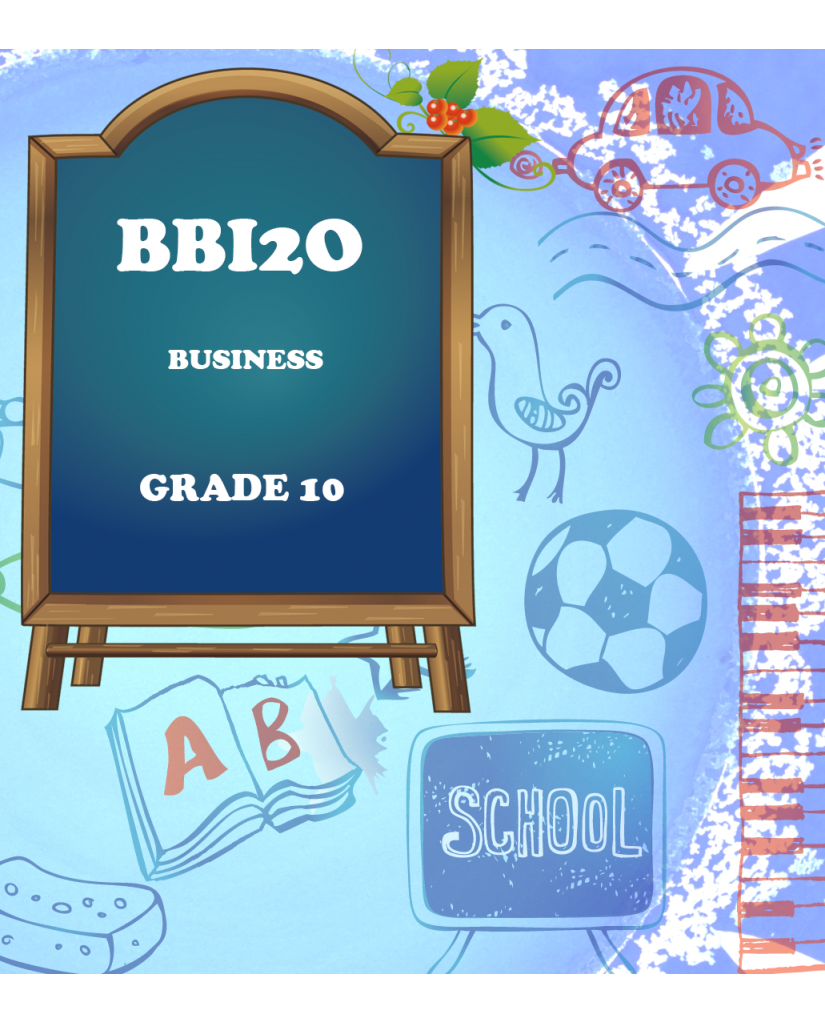 Introduction to Business, Grade 9 or 10, Open (BBI2O)
