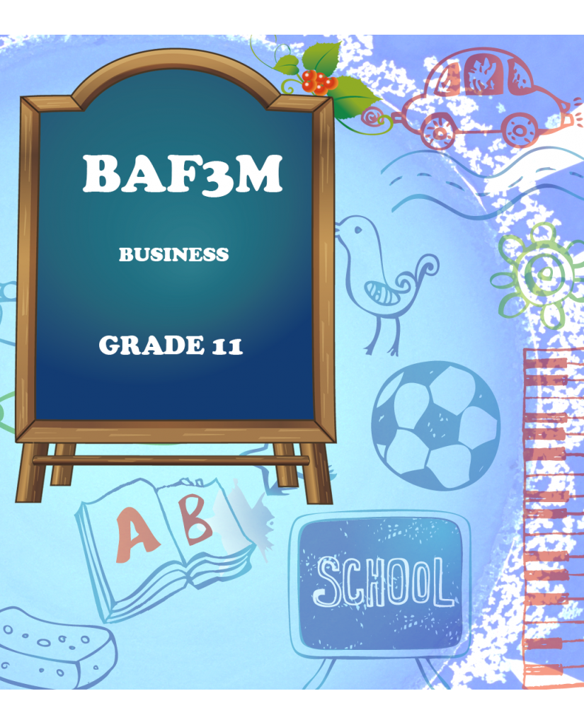 Financial Accounting Fundamentals, Grade 11, University/College Preparation (BAF3M)