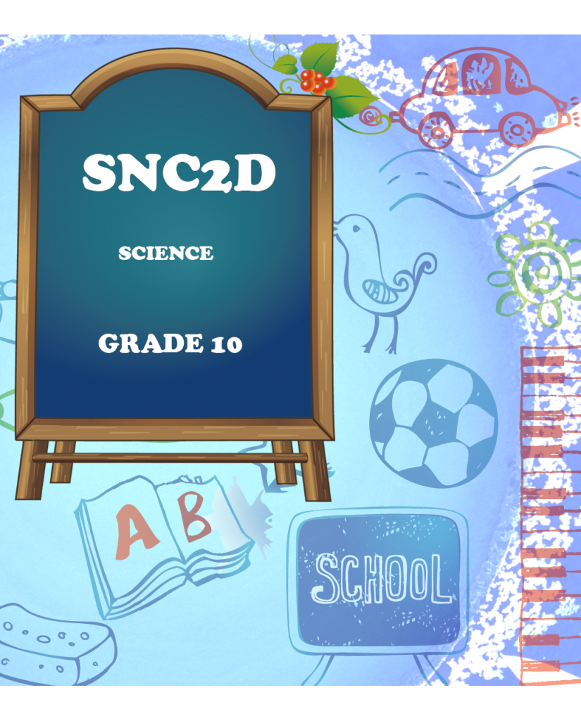 Science, Grade 10, Academic (SNC2D) Science, Grade 10, Academic (SNC2D)