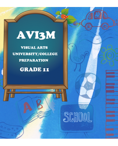 VISUAL ARTS, GRADE 11 UNIVERSITY/COLLEGE PREPARATION(AVI3M)