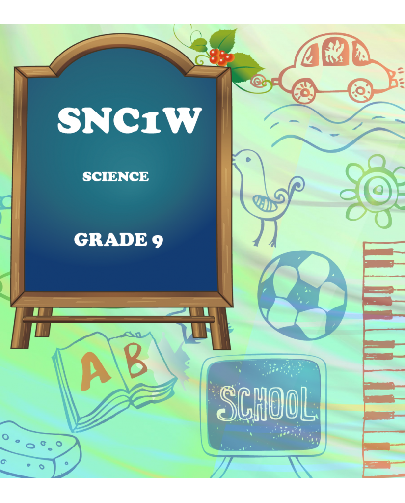 SCIENCE, GRADE 9, ACADEMIC(SNC1W)